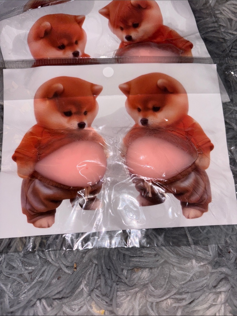 Squishy fidget stickers. Choose one pair. NEW